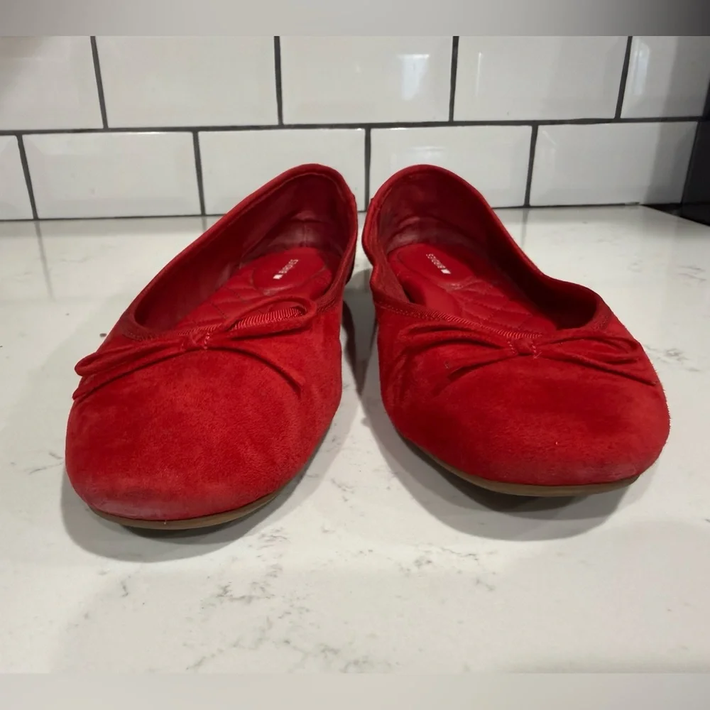 Birdies The Hummingbird Red Ballet Flats - Picture 3 of 7